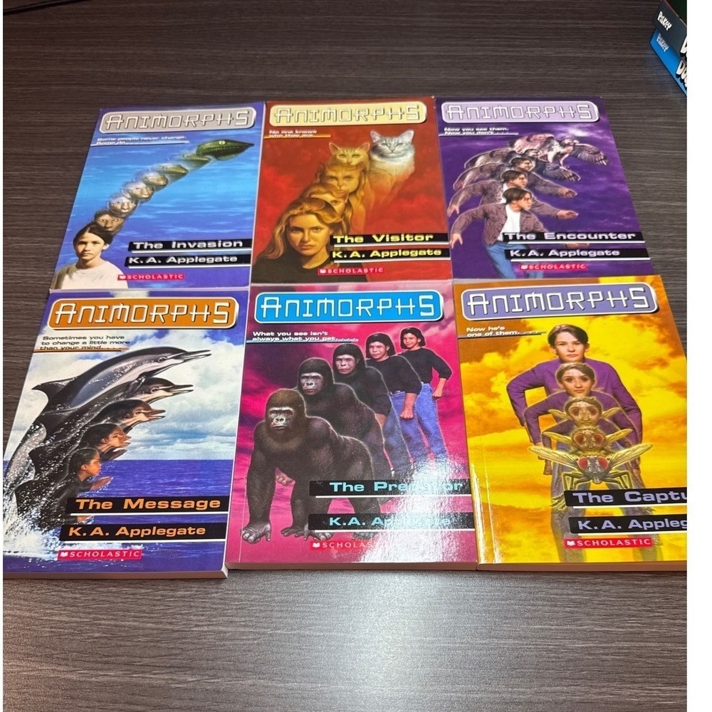 Animorphs Books Lot 1-6 KA Applegate Scholastic 90s Sci-Fi Paperback Series - Picture 2 of 3